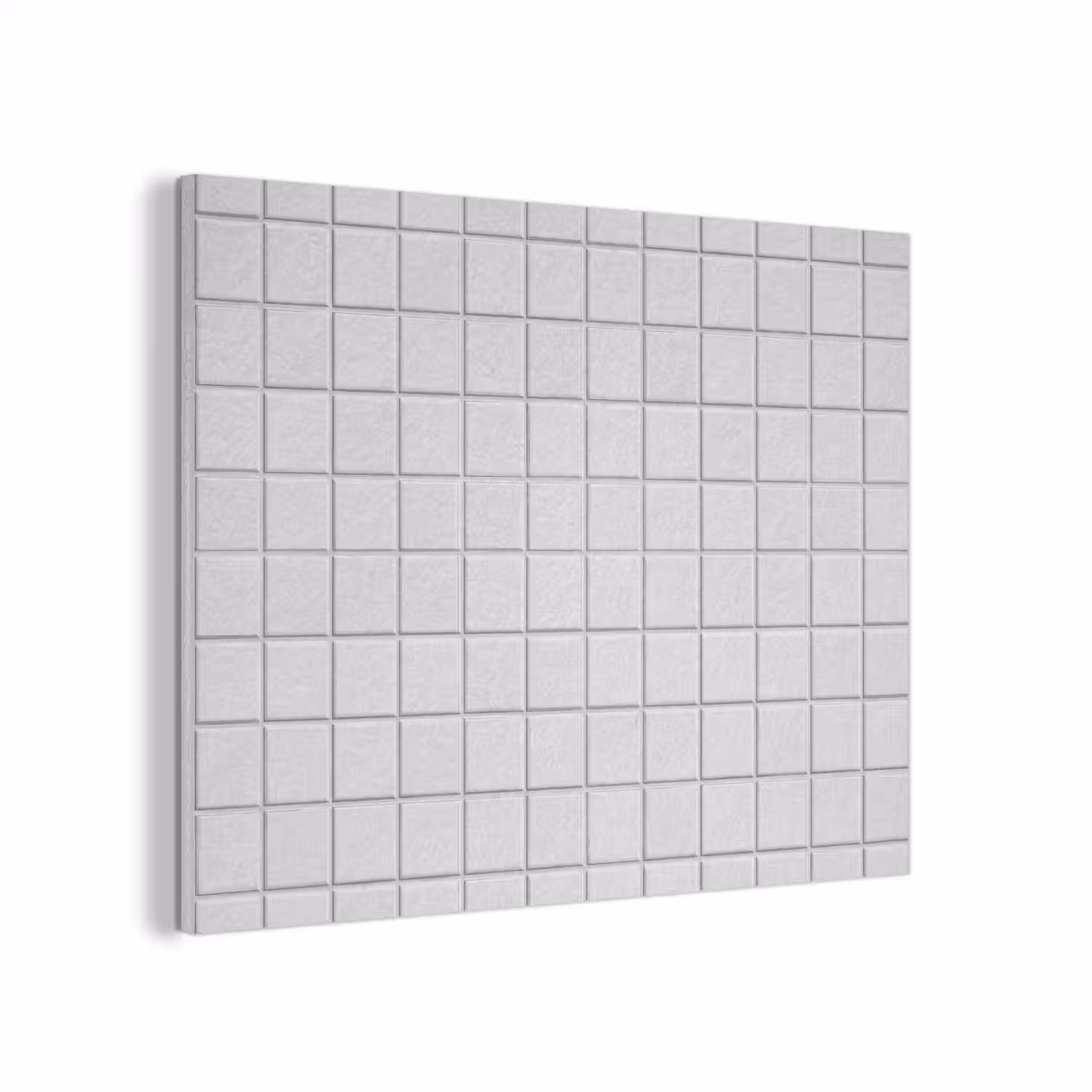Patroon - Tegels - Grijs - Wit PET vilt klein 837 -3d