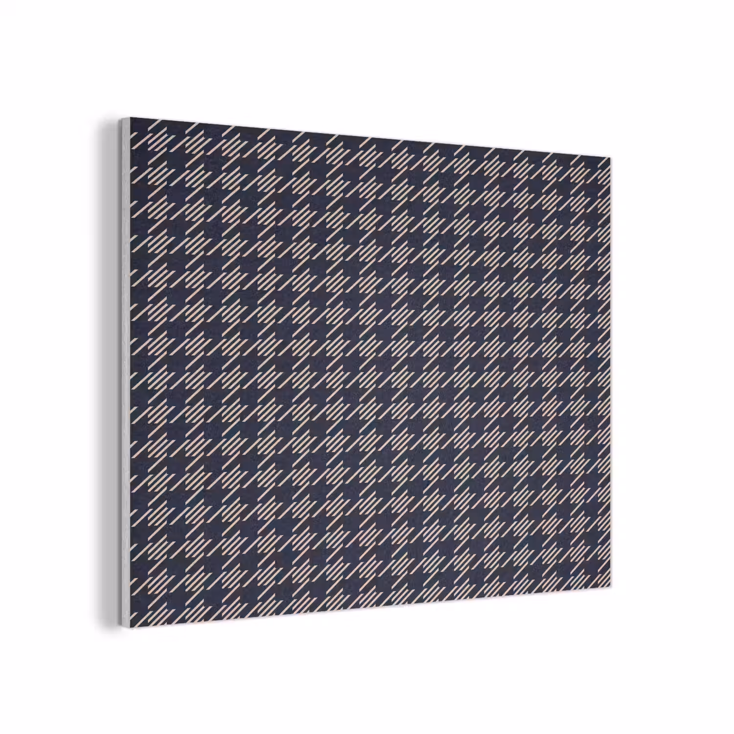 Plaid - Patroon - Ruit - Blauw PET vilt klein 837 -3d