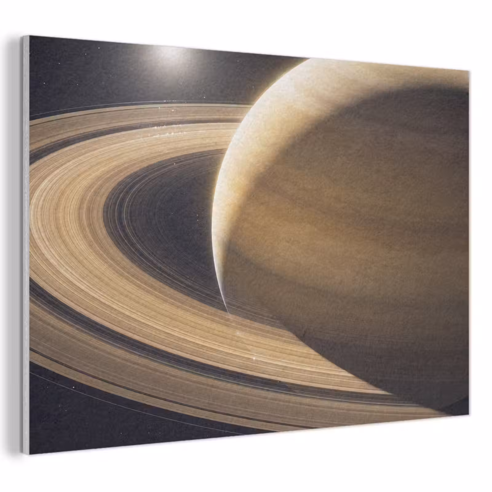 Akoestisch schilderij - Planeet - Ringen - Ruimte - Planeet - Ringen - Ruimte PET vilt klein