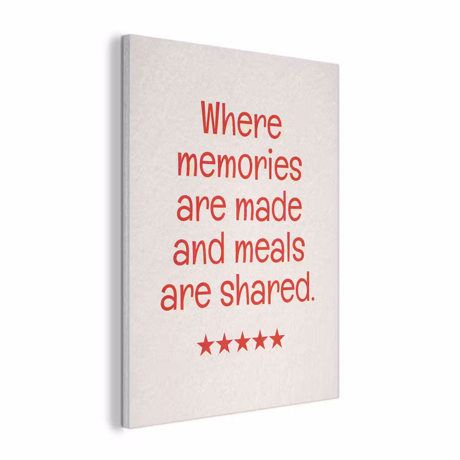Quote - Sterren - Rood - Memories PET vilt klein -3d