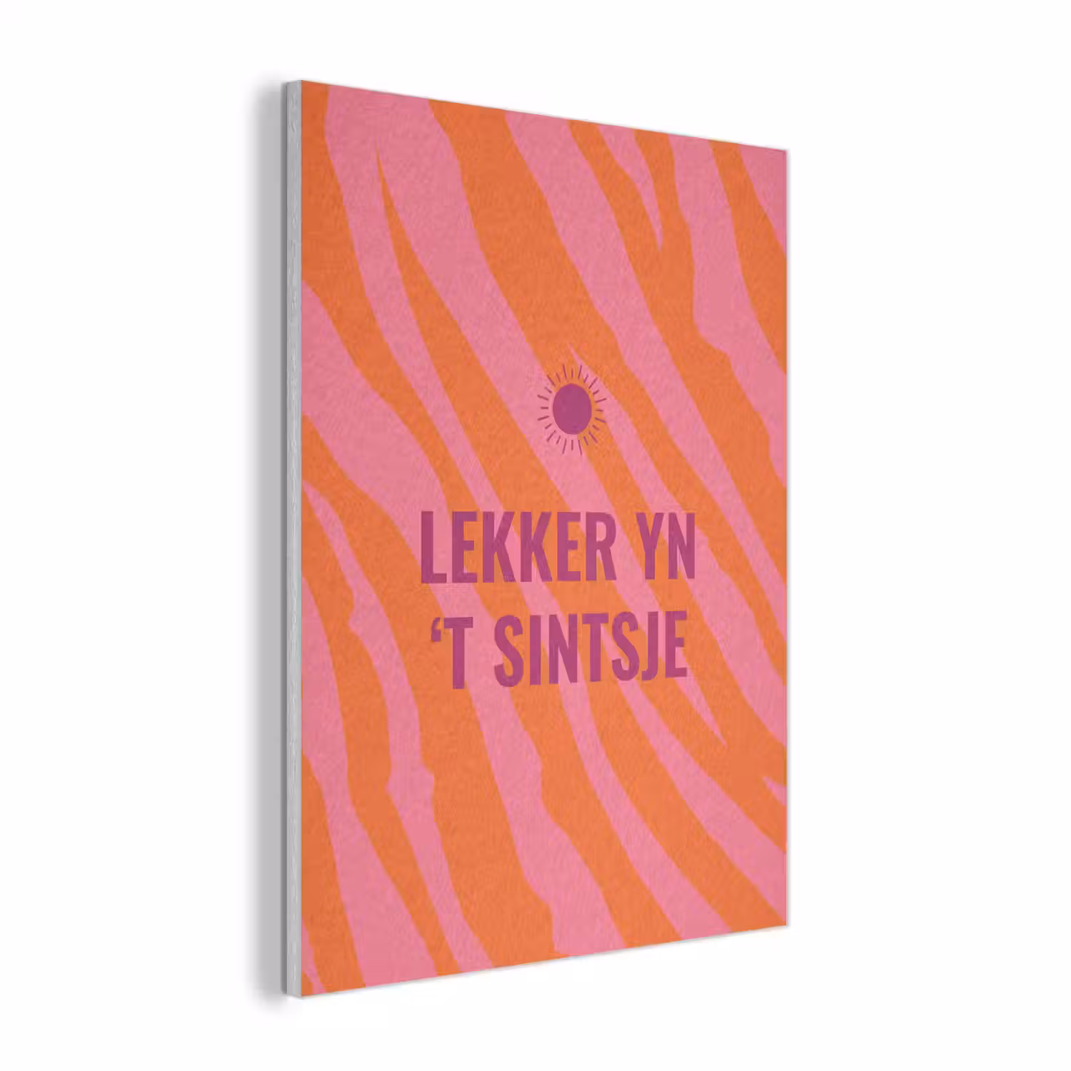 Quote - Zomer - Roze PET vilt klein -3d