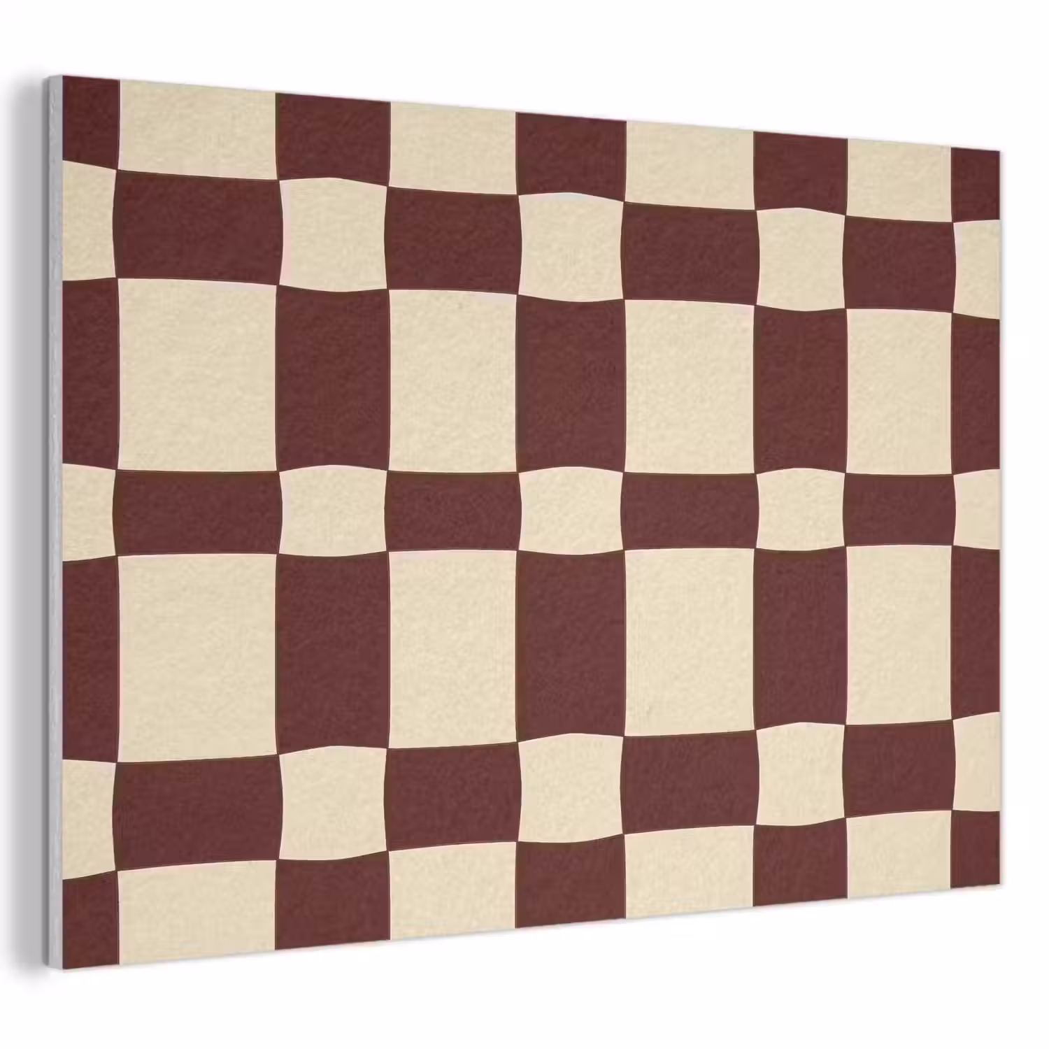 Retro - Patroon - Bruin PET vilt klein 837 -3d