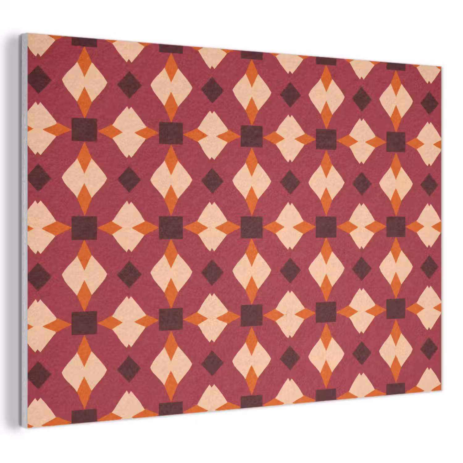 Retro - Patroon - Kleurrijk PET vilt klein 837 -3d