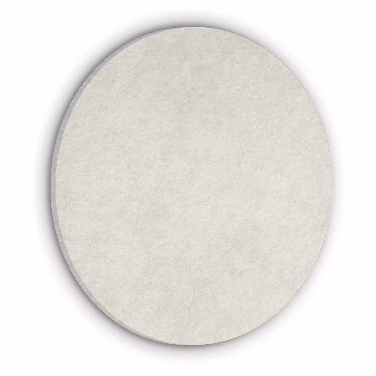 Crème - Egaal - Beton Akoestische PET Vilt - Rond klein 838 -3d