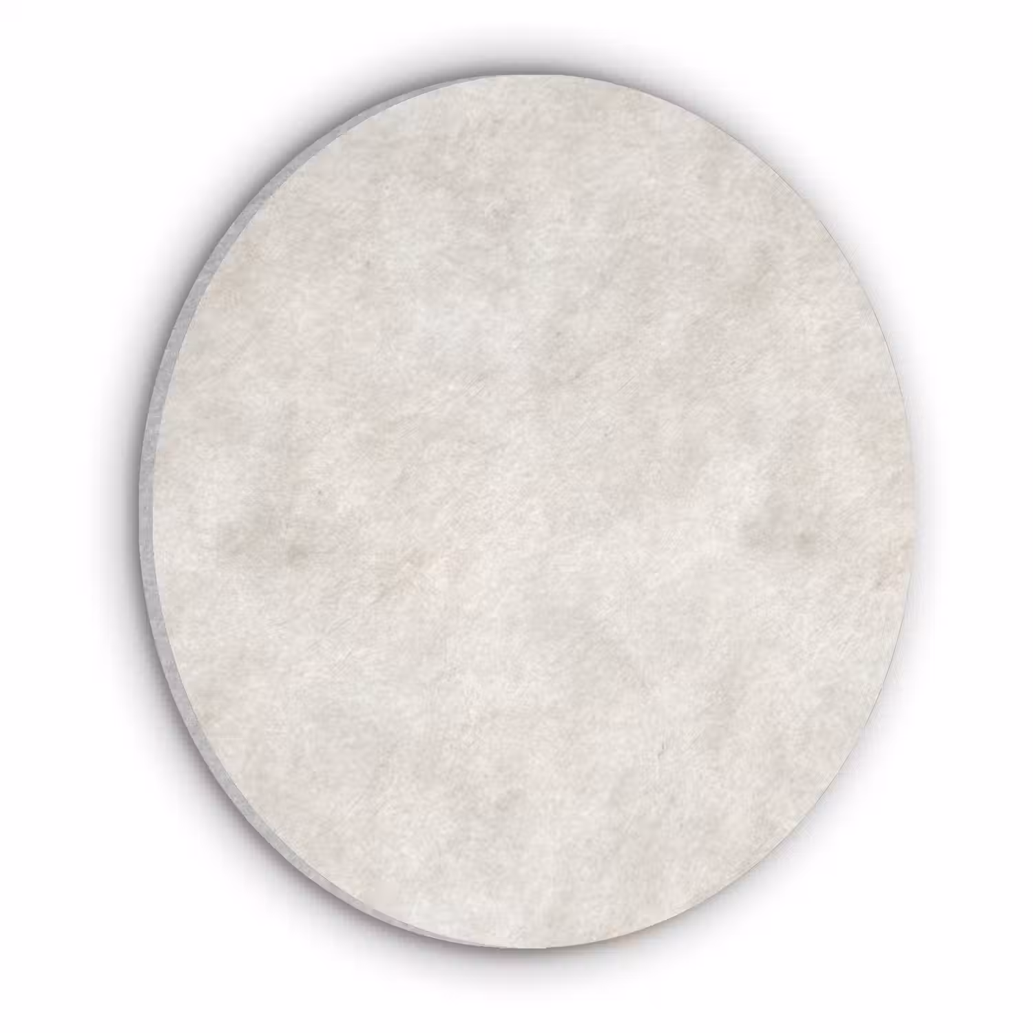 Crèmebeige - Marmer - Aders Akoestische PET Vilt - Rond klein 838 -3d