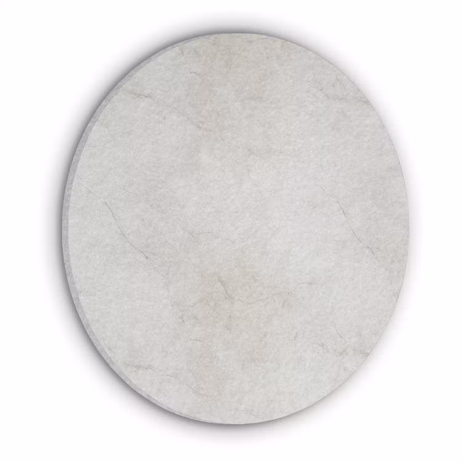 Grijs - Marmer - Aders Akoestische PET Vilt - Rond klein 838 -3d