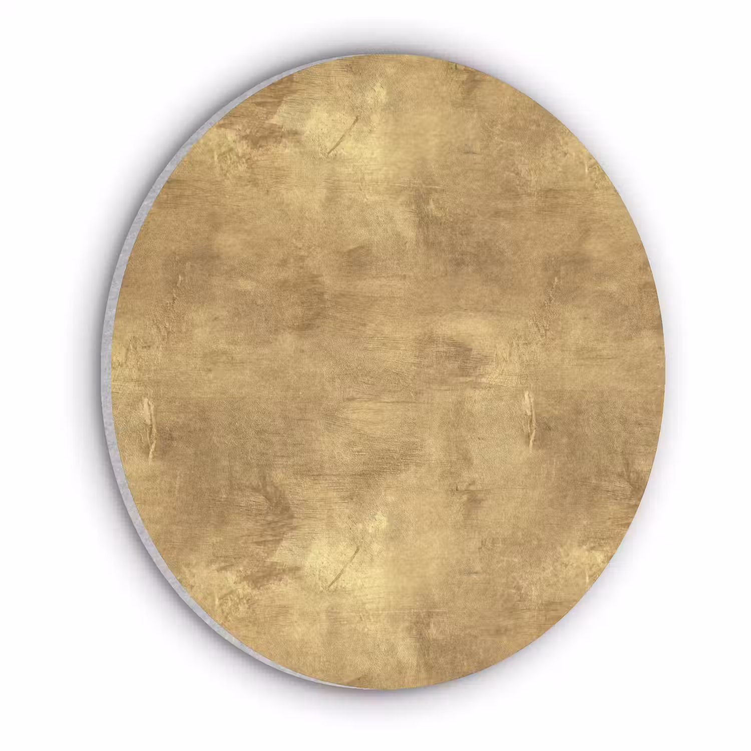 Industrieel - Textuur - Goud Akoestische PET Vilt - Rond klein 838 -3d
