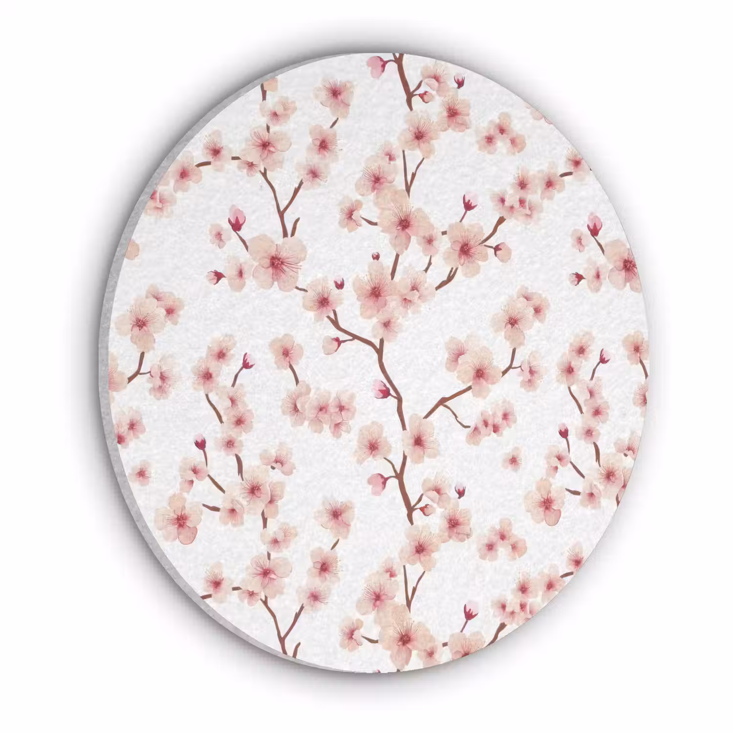 Kersenbloesem - Takken - Roze Akoestische PET Vilt - Rond klein 838 -3d