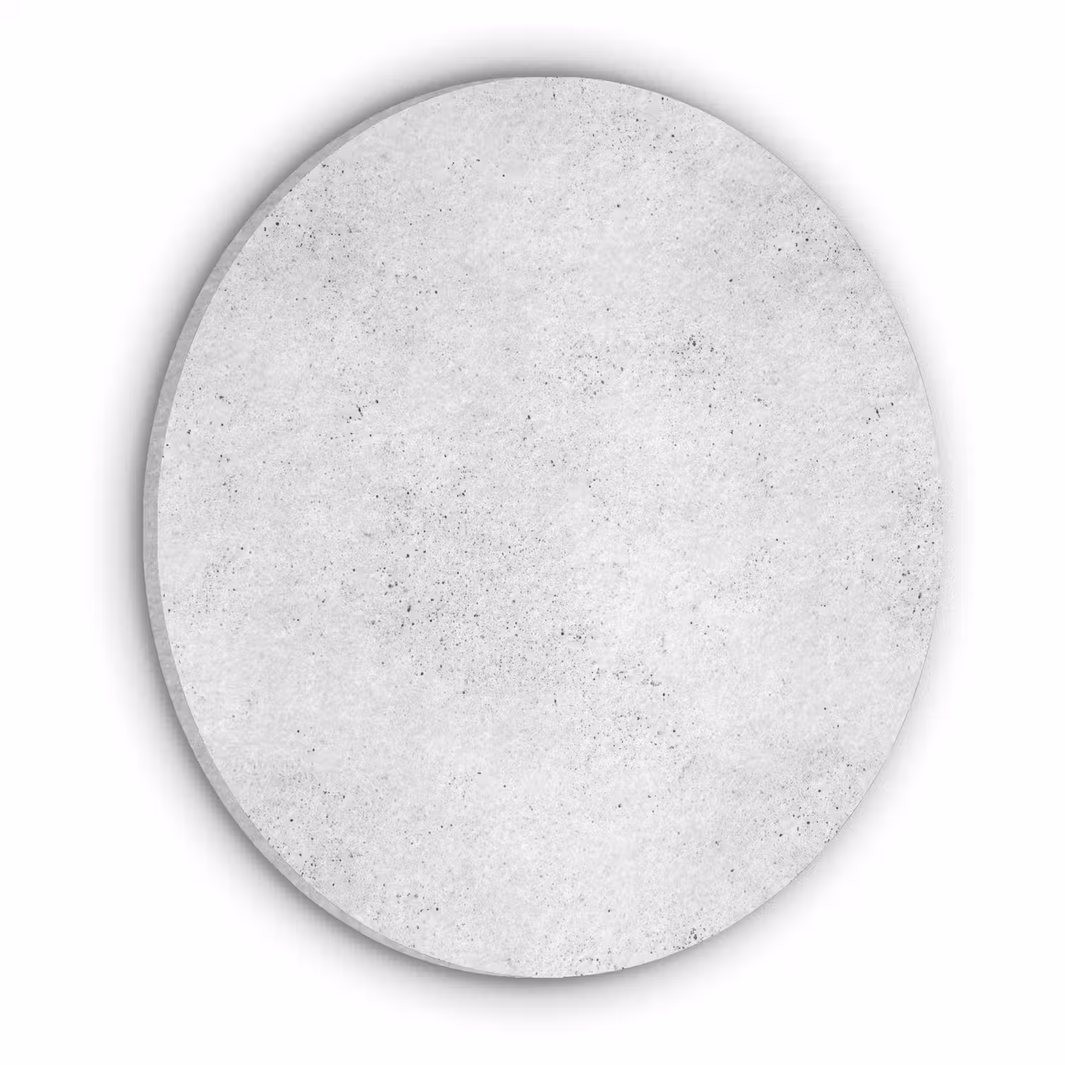Lichtgrijs - Betonstructuur - Subtiel Akoestische PET Vilt - Rond klein 838 -3d