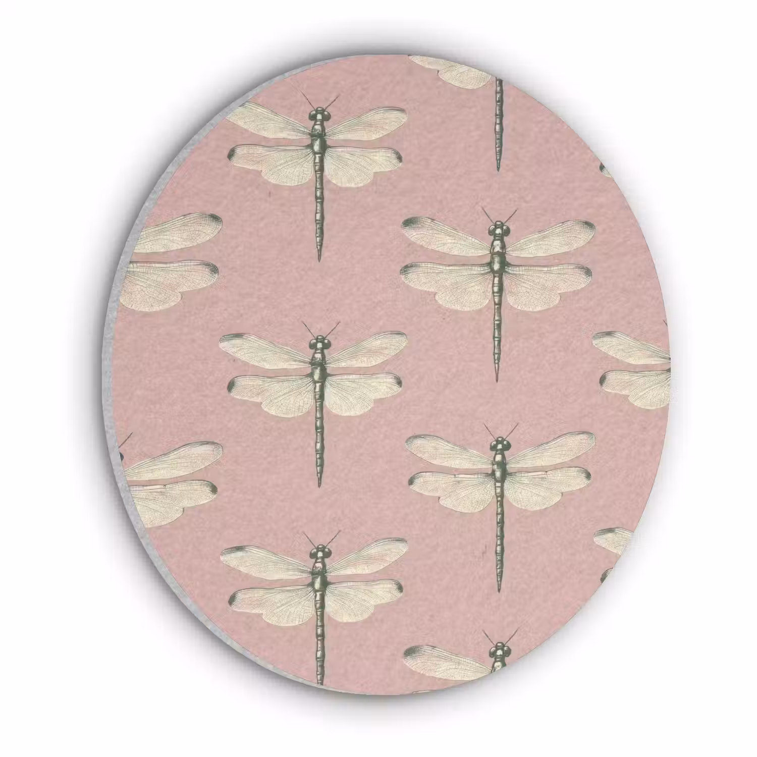 Lillibellen - Patroon - Roze Akoestische PET Vilt - Rond klein 838 -3d
