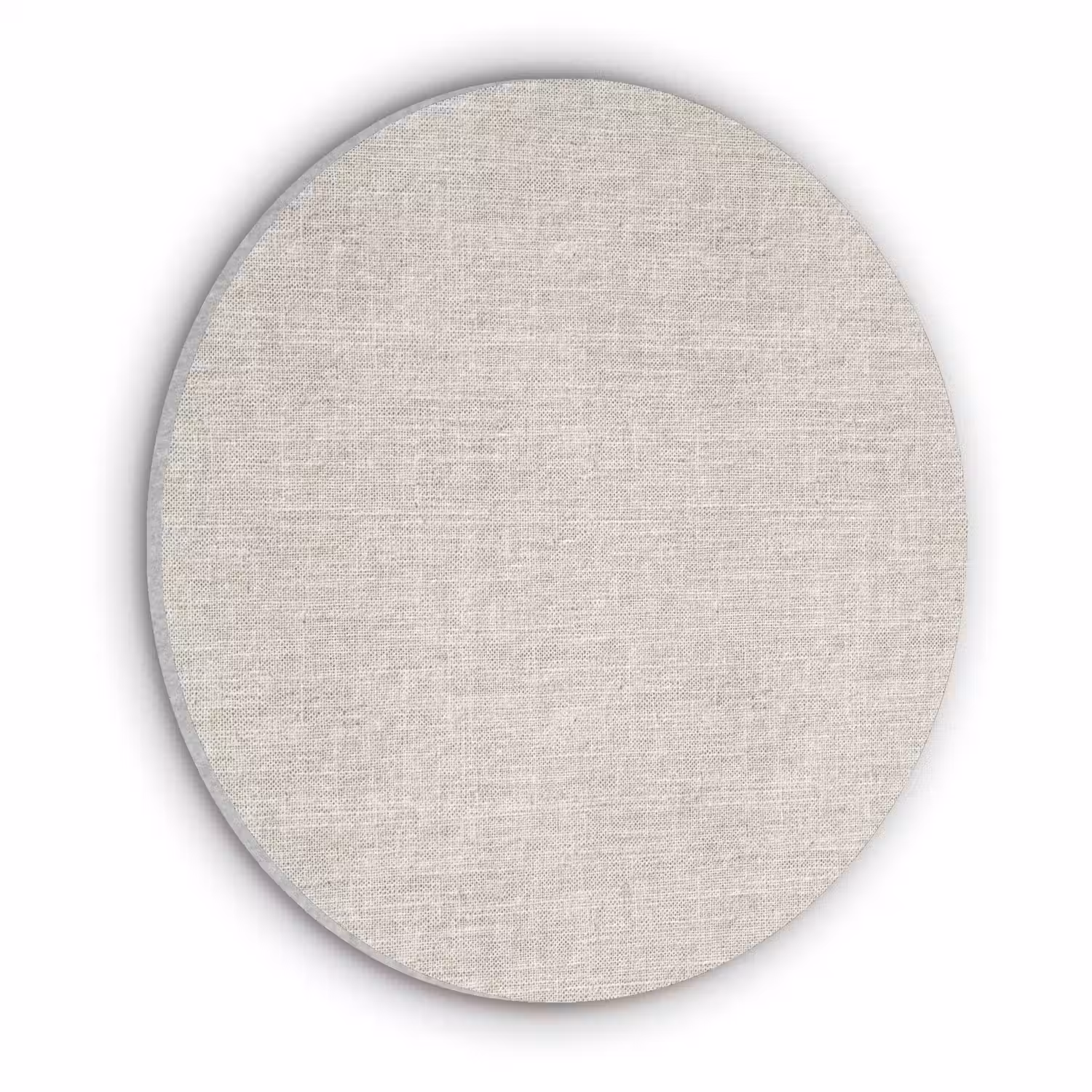 Linnen - Textuur - Beige Akoestische PET Vilt - Rond klein 838 -3d