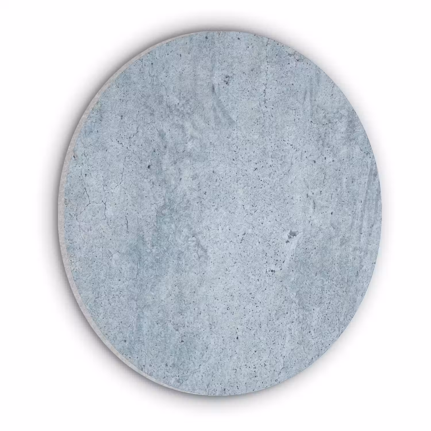 Oppervlak - Ruw - Abstract - Modern - Grijs Akoestische PET Vilt - Rond klein -3d