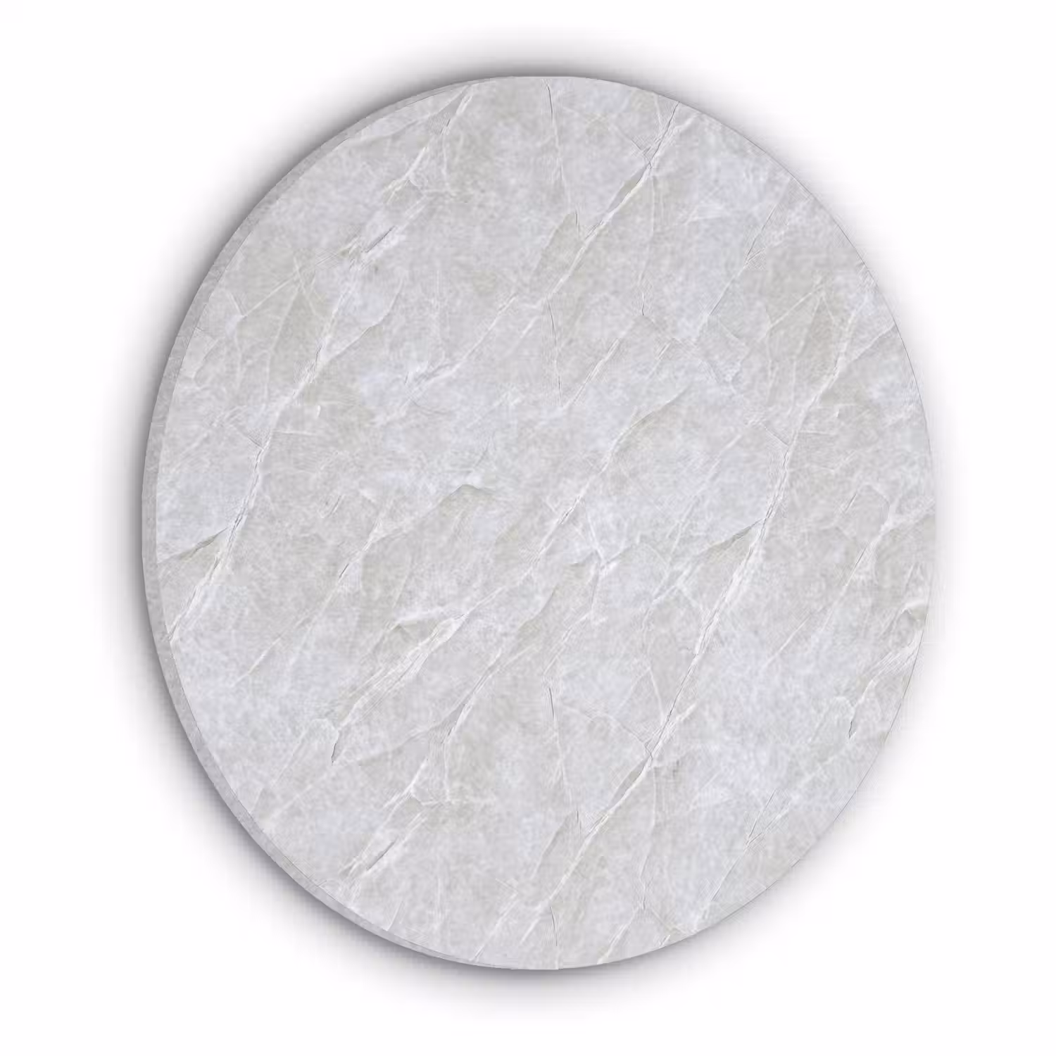 Oppervlakte - Textuur - Grijs Akoestische PET Vilt - Rond klein 838 -3d