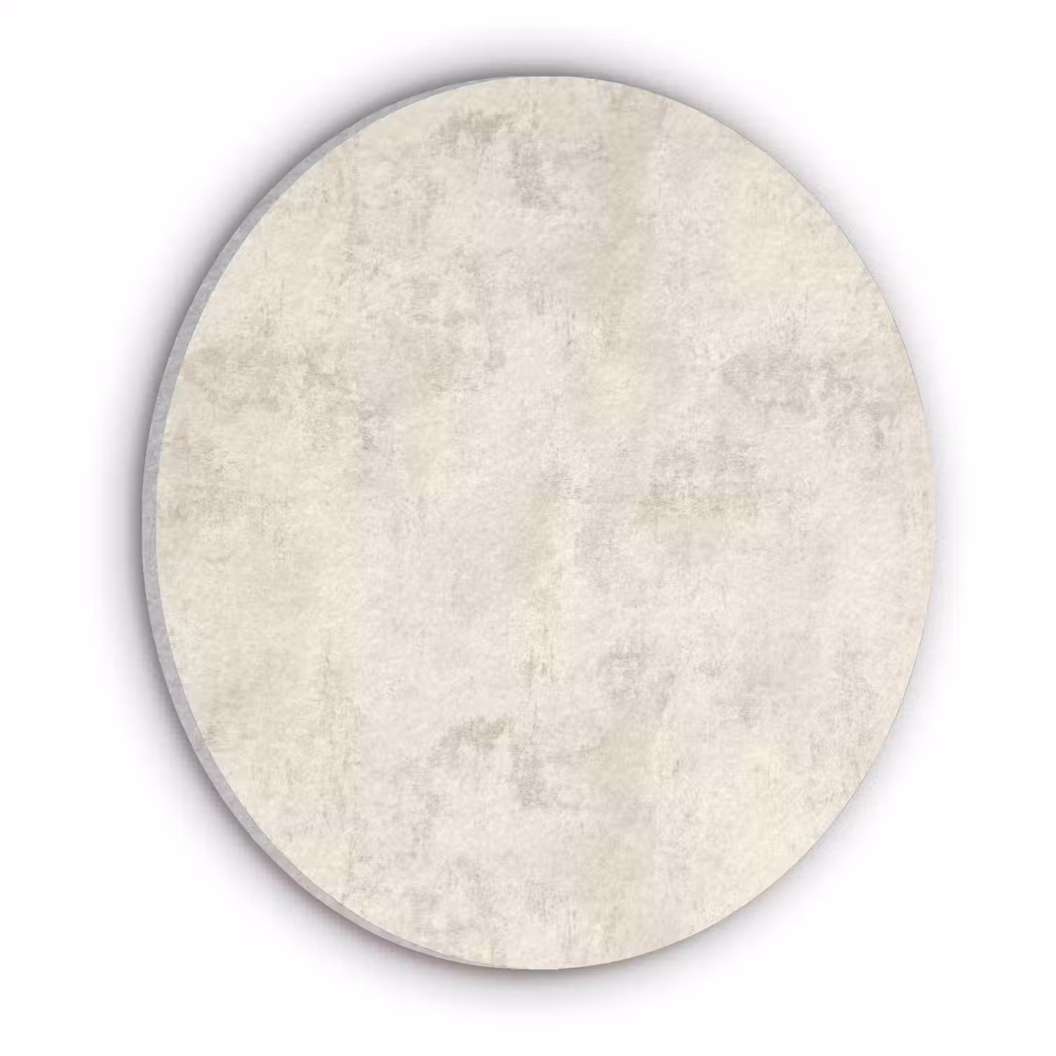 Patroon - Organisch - Beige Akoestische PET Vilt - Rond klein 838 -3d