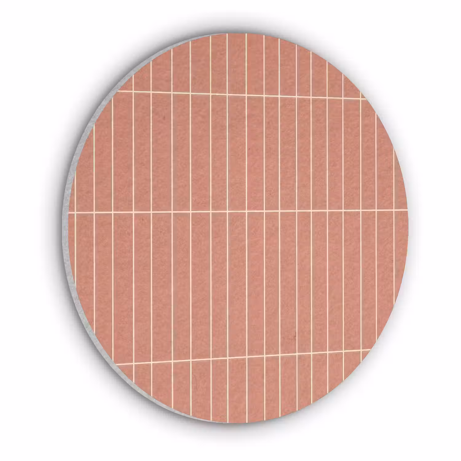 Patroon - Tegels - Terracotta Akoestische PET Vilt - Rond klein 838 -3d