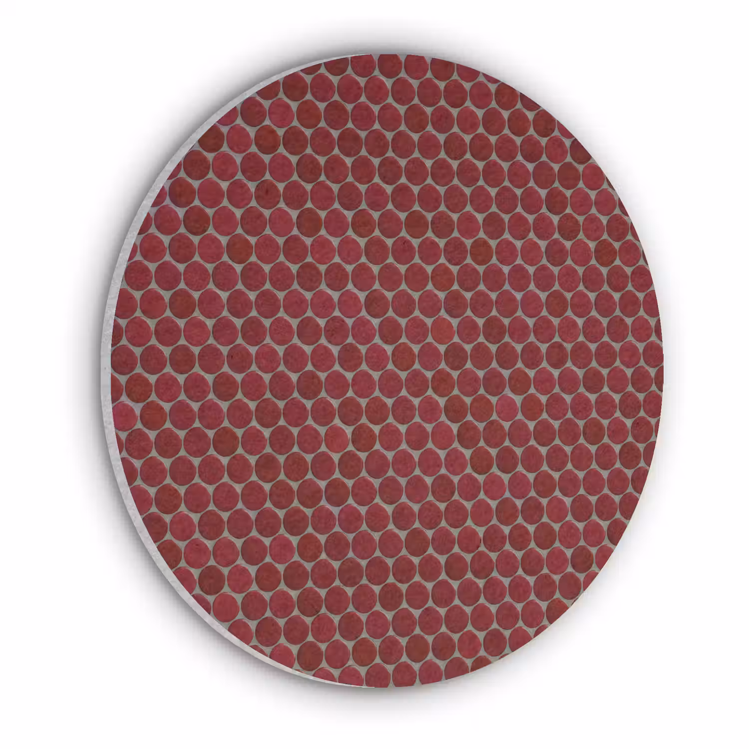 Penny - Mozaïek - Rond - Rood Akoestische PET Vilt - Rond klein 838 -3d