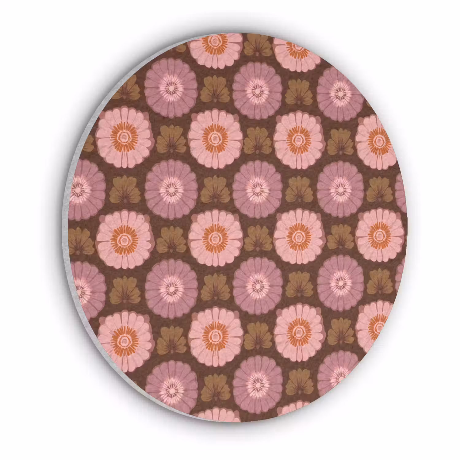 Retro - Madelief - Roze Akoestische PET Vilt - Rond klein 838 -3d