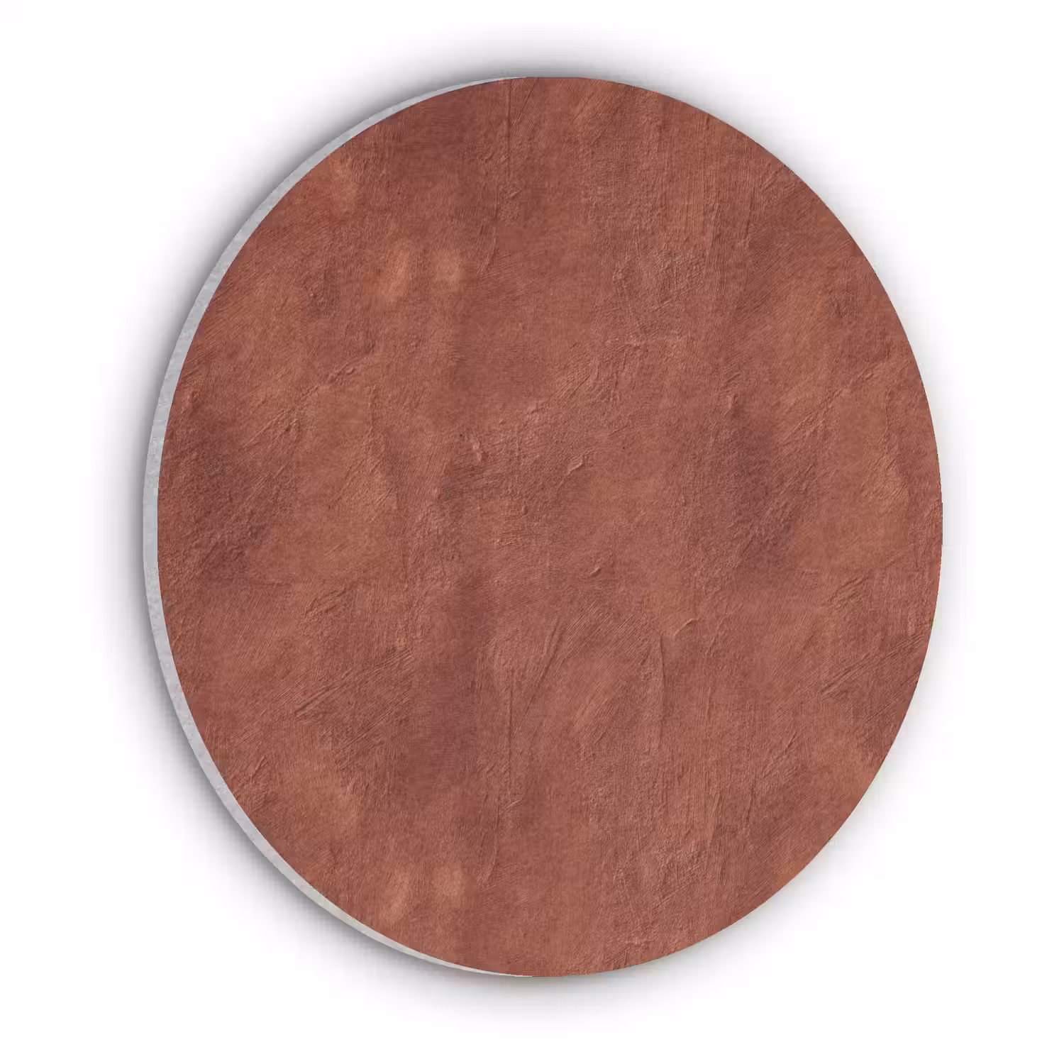 Stucwerk - Textuur - Terracotta Akoestische PET Vilt - Rond klein 838 -3d