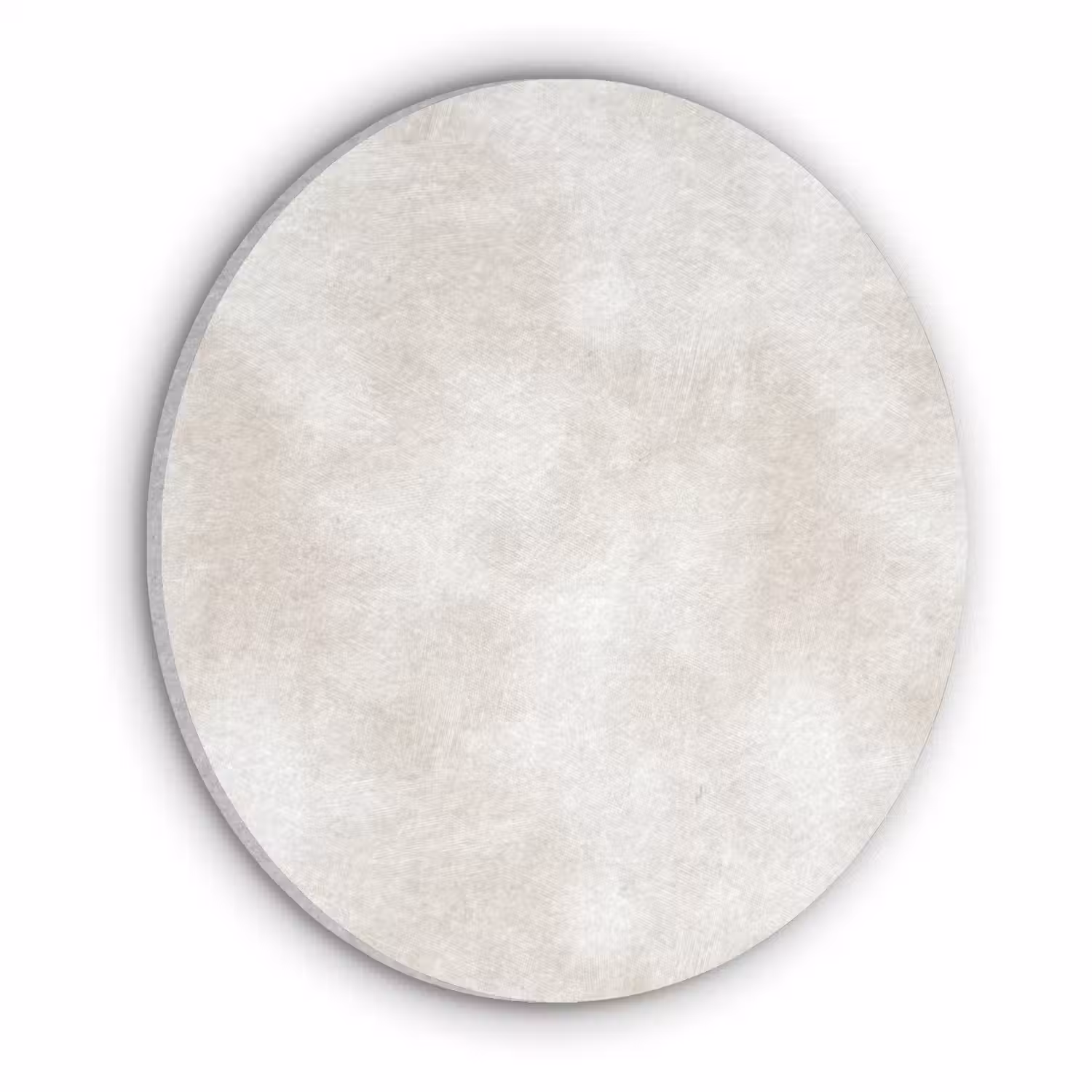 Subtiel - Structuur - Beige Akoestische PET Vilt - Rond klein 838 -3d
