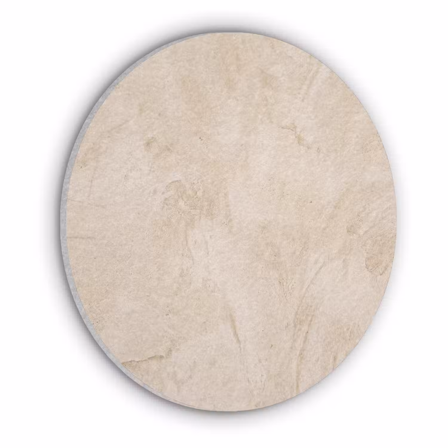 Textuur - Patroon - Abstract - Modern - Beige Akoestische PET Vilt - Rond klein -3d