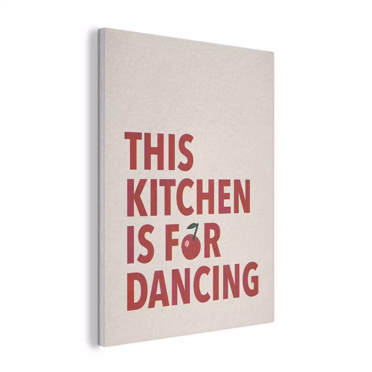 Rood - Quote - Kersen PET vilt klein -3d