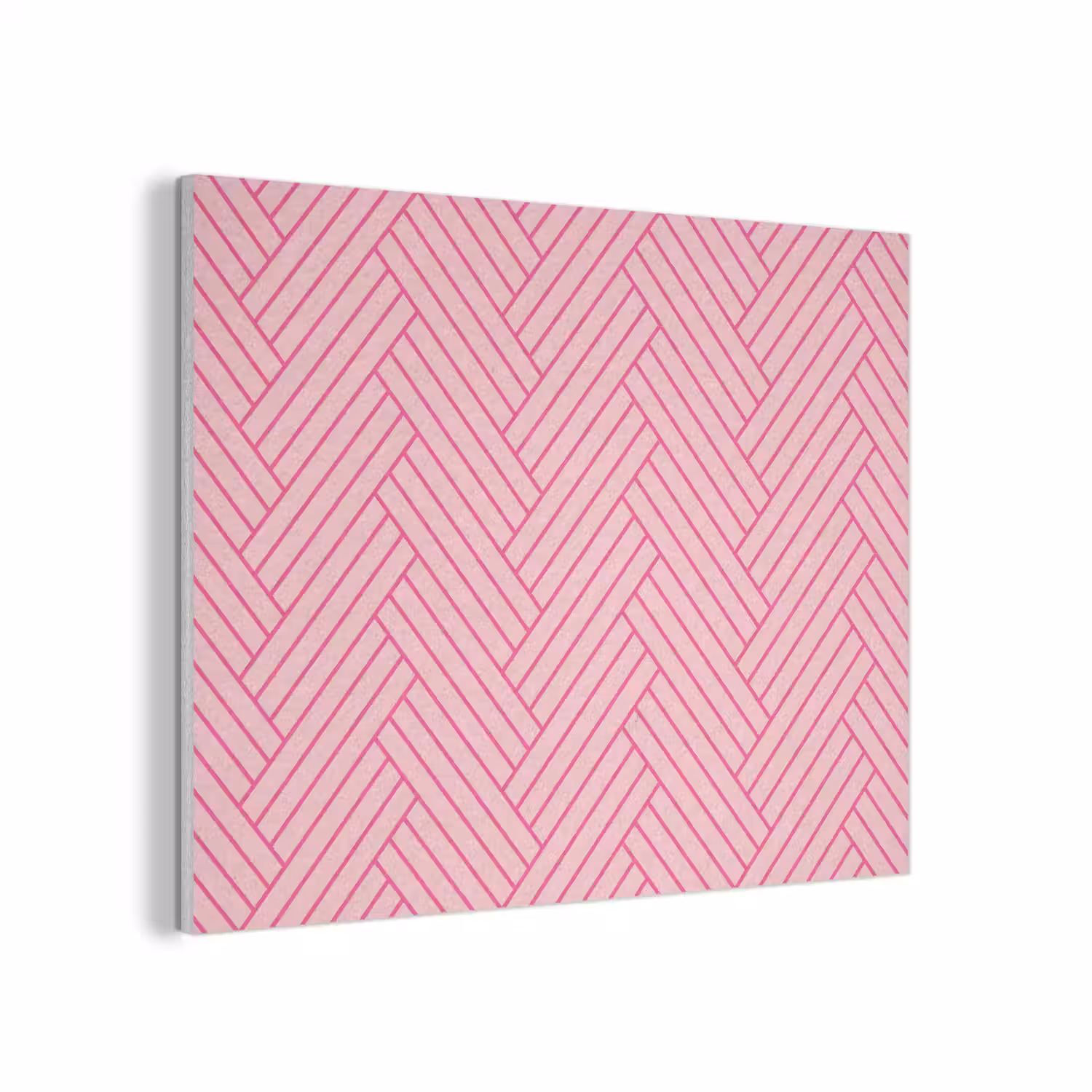 Roze - Patroon - Lijnen PET vilt klein 837 -3d