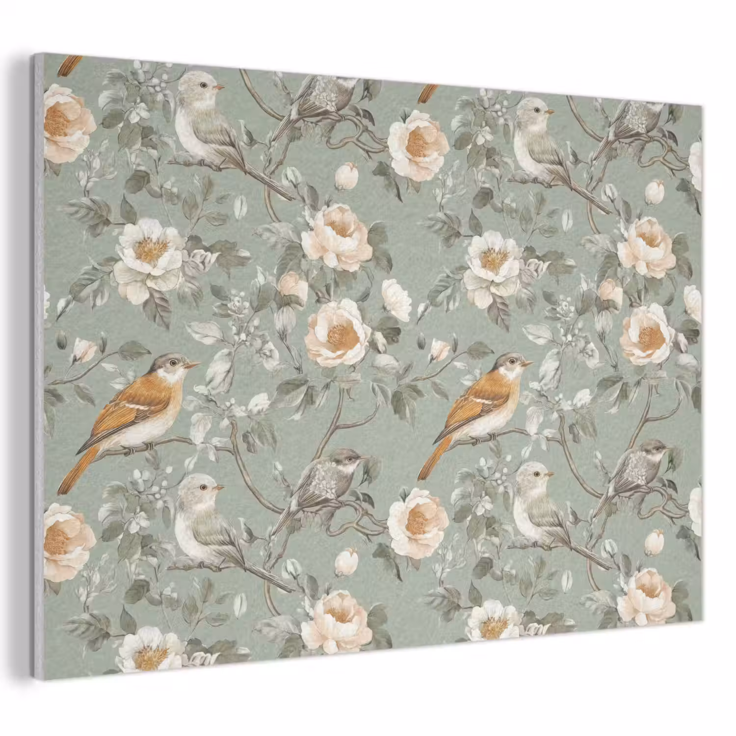 Roze - Vogels - Kleurrijk PET vilt klein 837 -3d