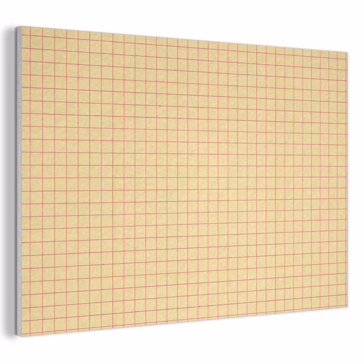 Ruitjes - Grid - Minimalistisch - Geel - Roze PET vilt klein 837 -3d