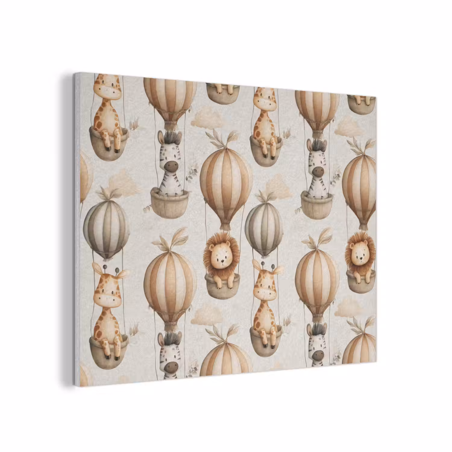 Safari - Luchtballonen - Taupe PET vilt klein 837 -3d
