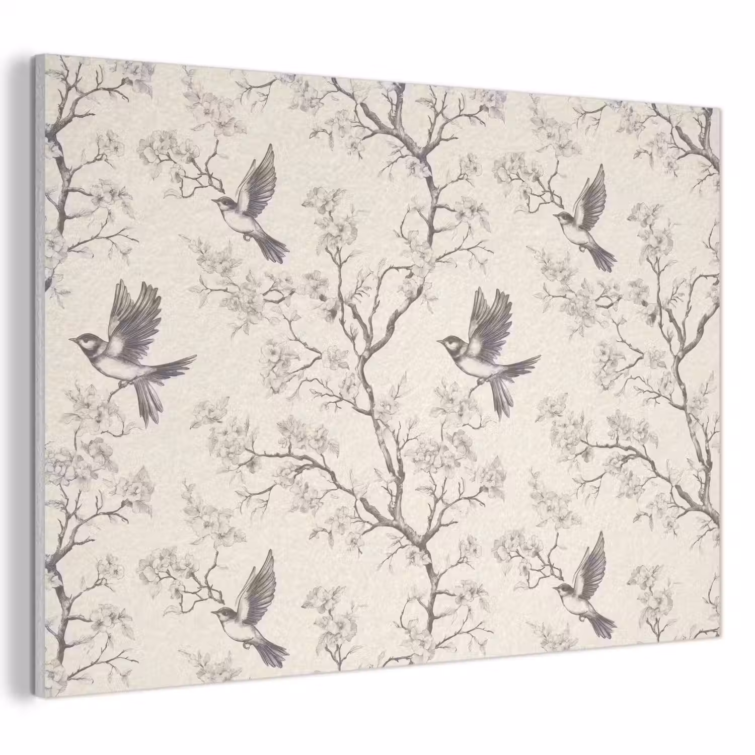 Takken - Vogels - Beige PET vilt klein 837 -3d