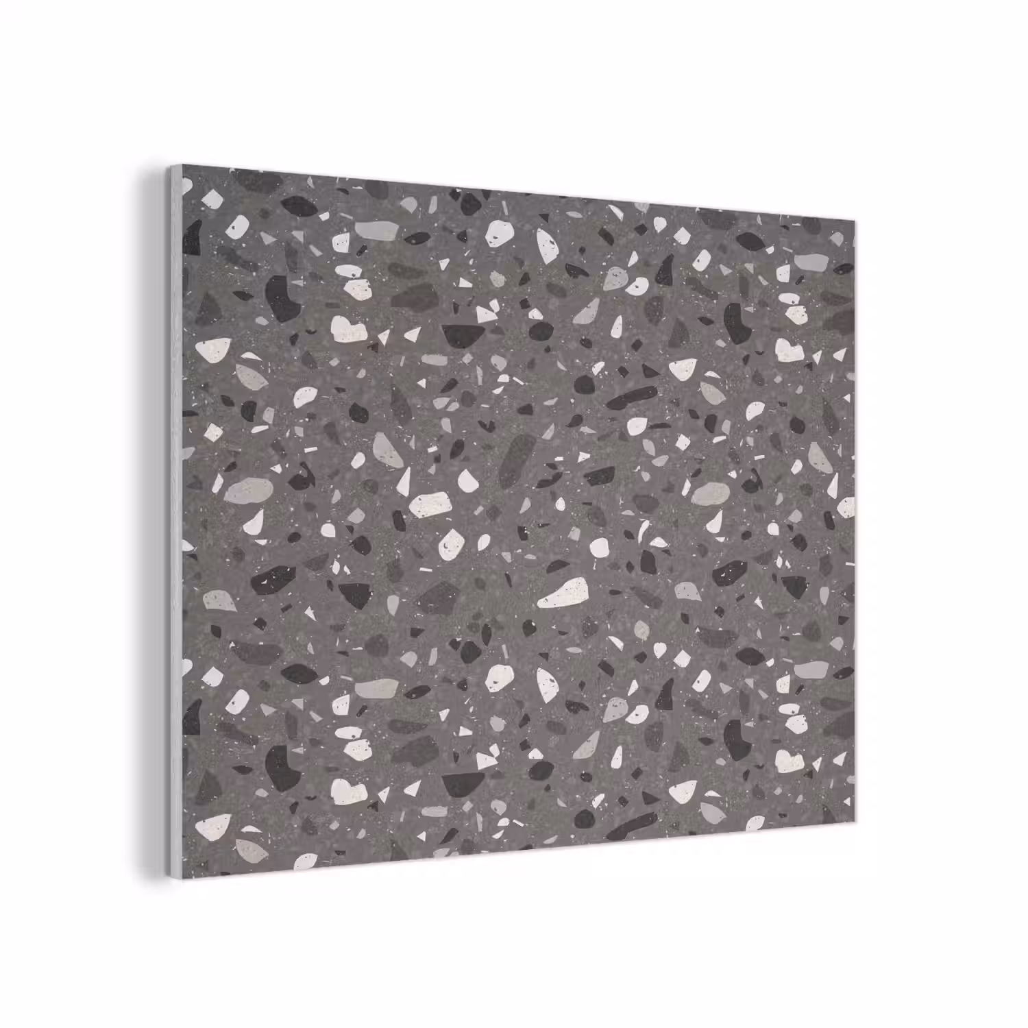 Terrazzo - Patroon - Grijs PET vilt klein 837 -3d