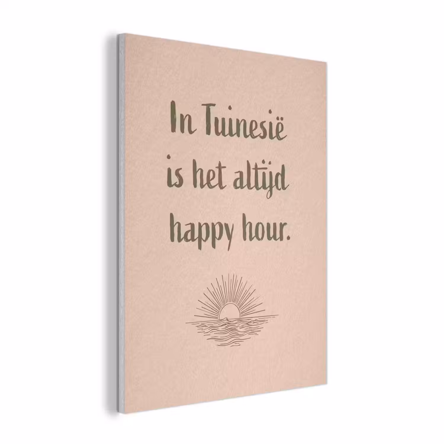 Tuin - Roze - Quote - Zon PET vilt klein -3d