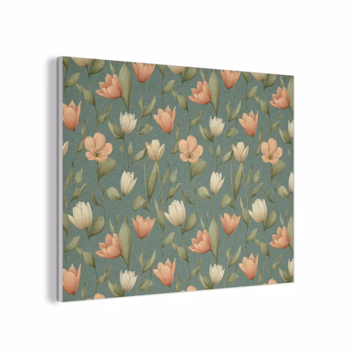 Tulpen - Botanisch - Groen PET vilt klein 837 -3d