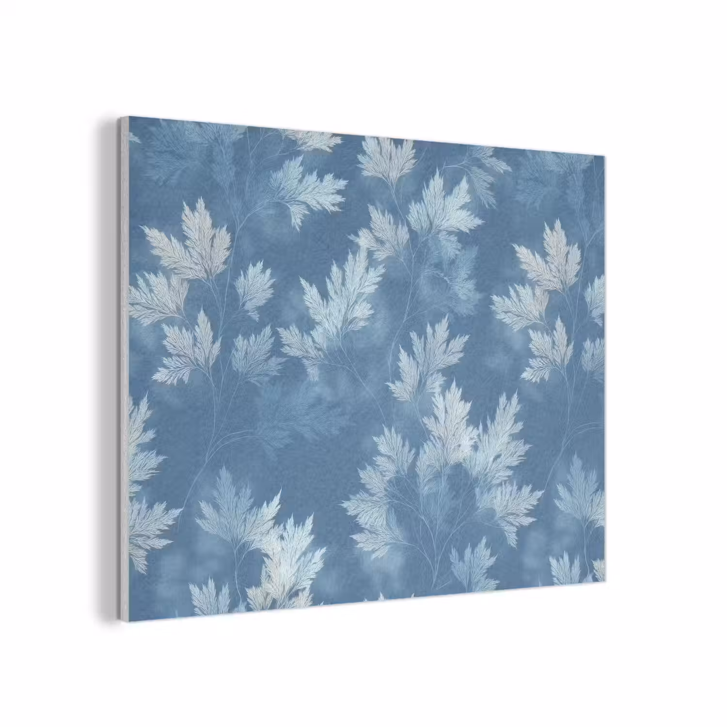 Varen - Botanisch - Patroon - Grijsblauw PET vilt klein 837 -3d