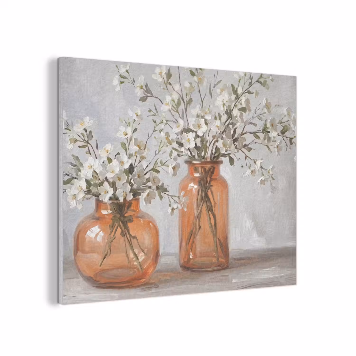 Vazen - Bloemen - Oranje PET vilt klein -3d