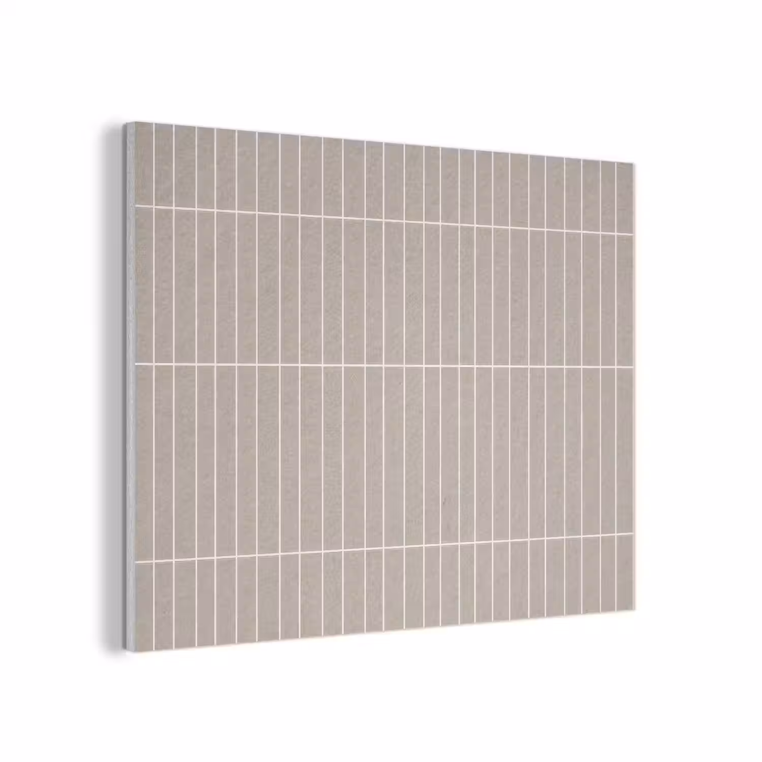 Verticaal - Wandtegel - Licht Beige PET vilt klein 837 -3d