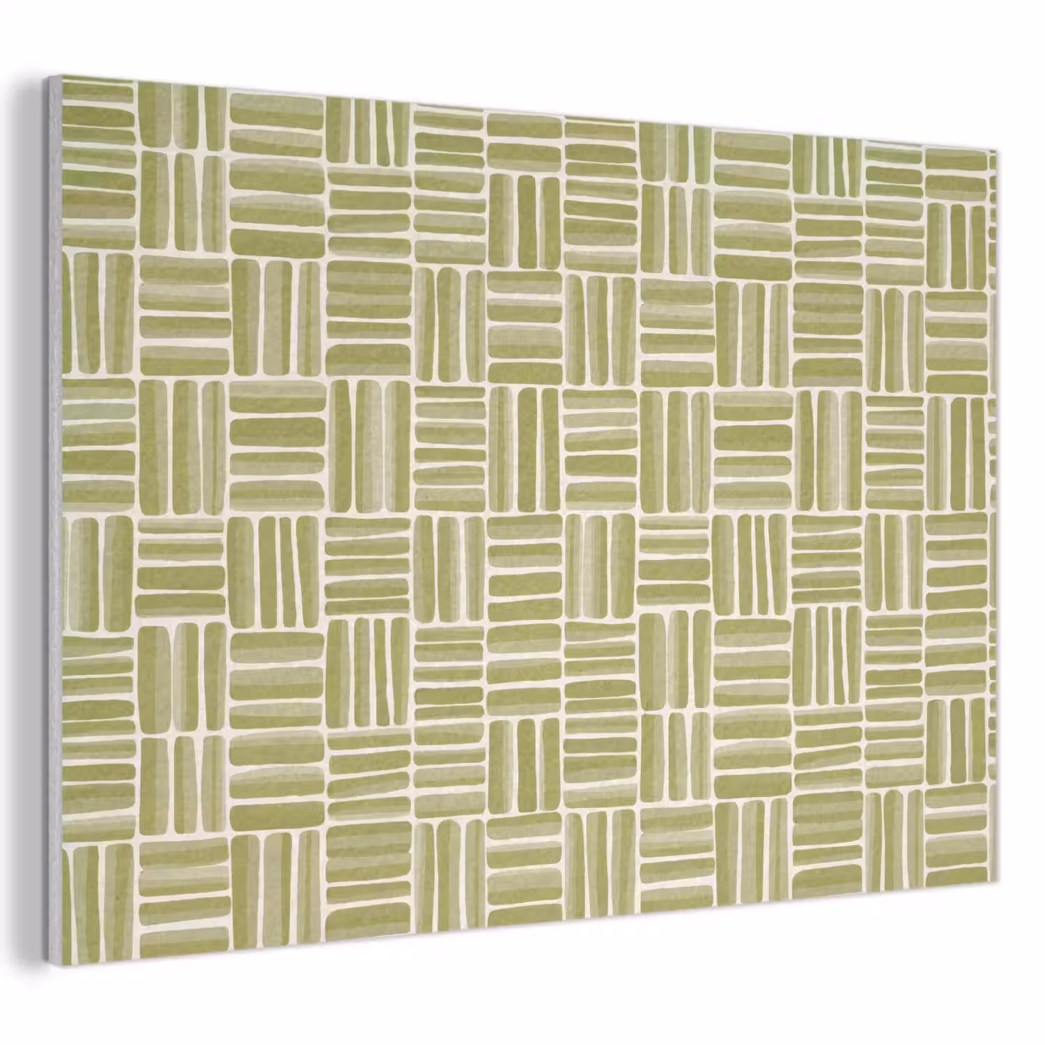 Vlecht - Patroon - Groen PET vilt klein 837 -3d