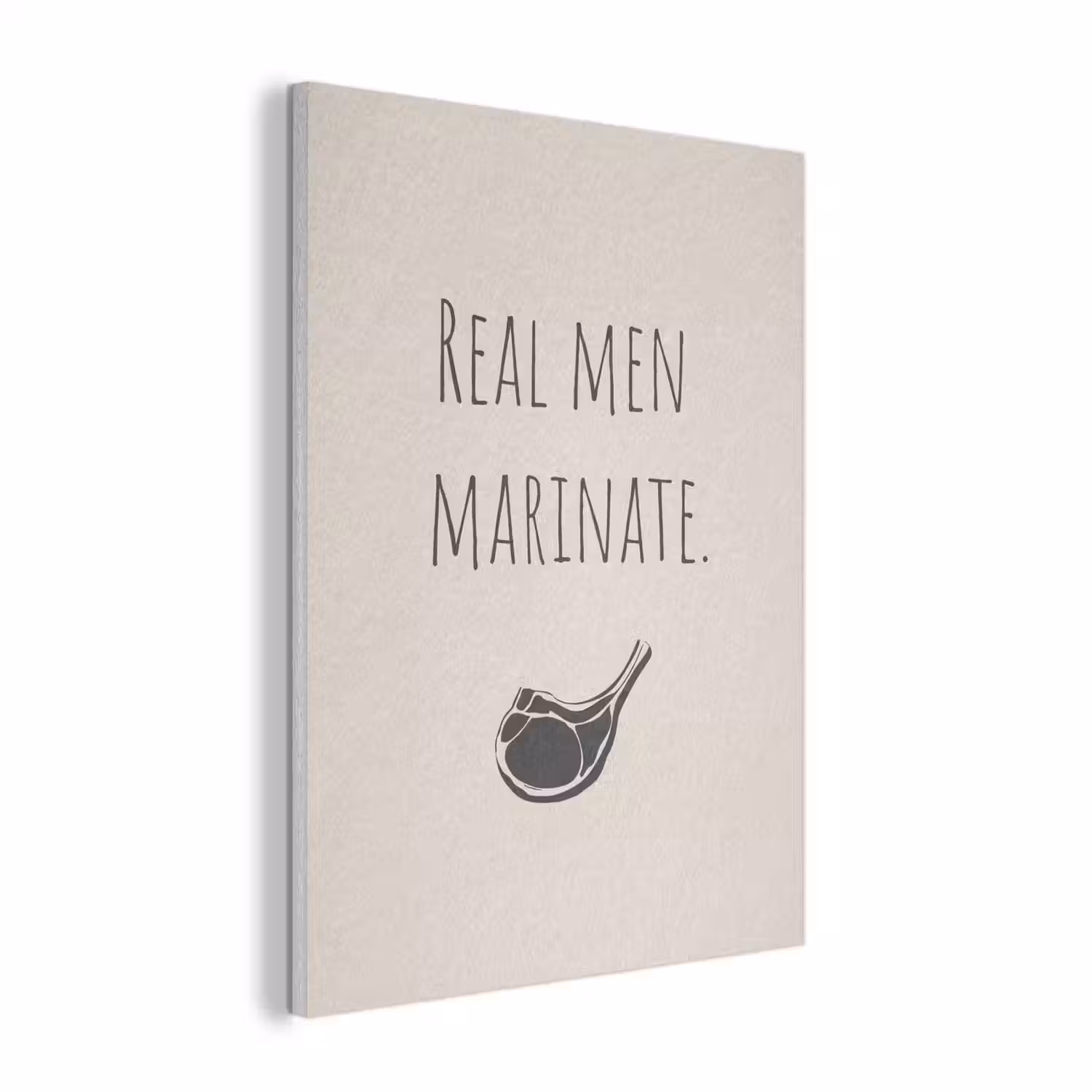 Vlees - Minimalistisch - Beige - Quote PET vilt klein -3d