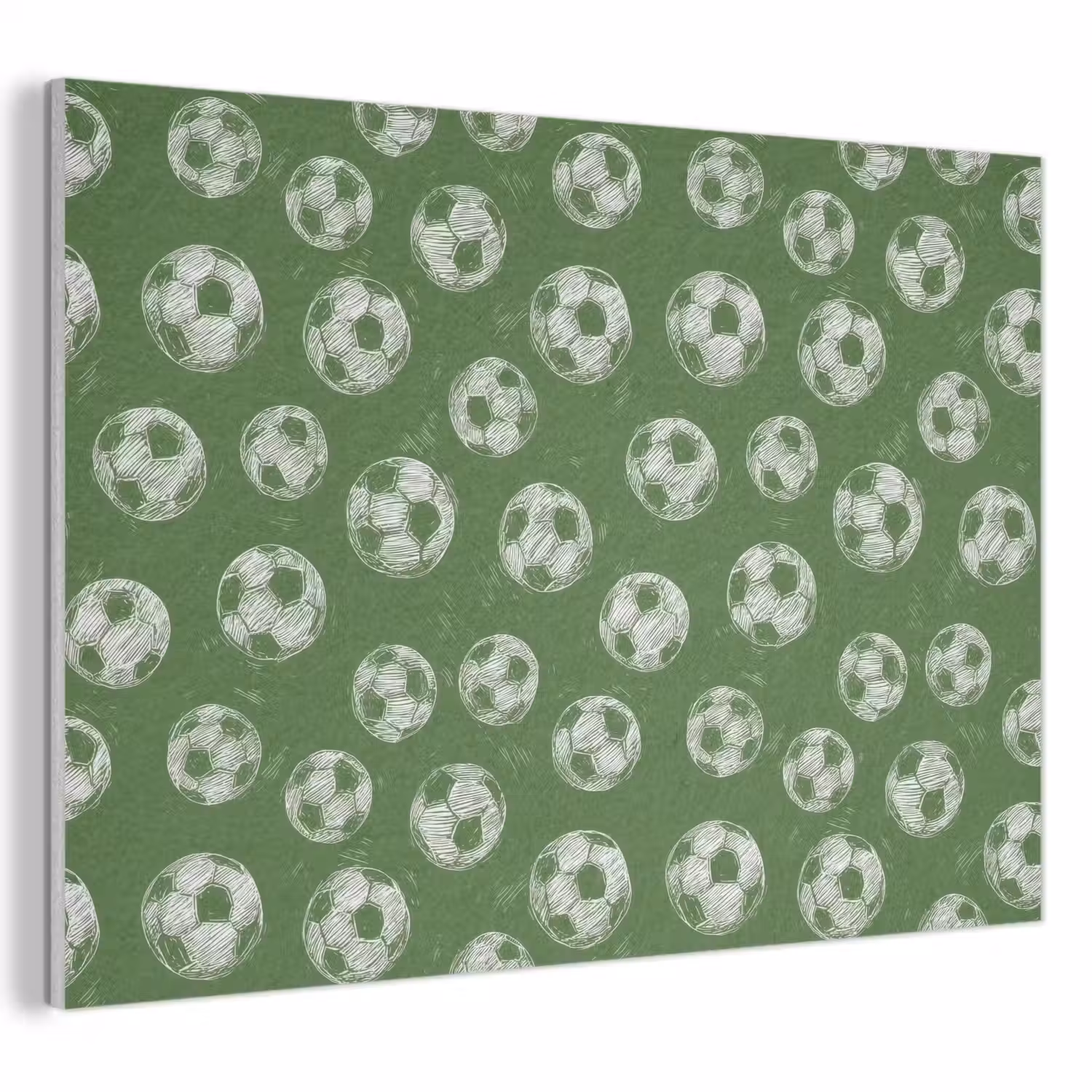 Voetbal - Sport - Groen PET vilt klein 837 -3d