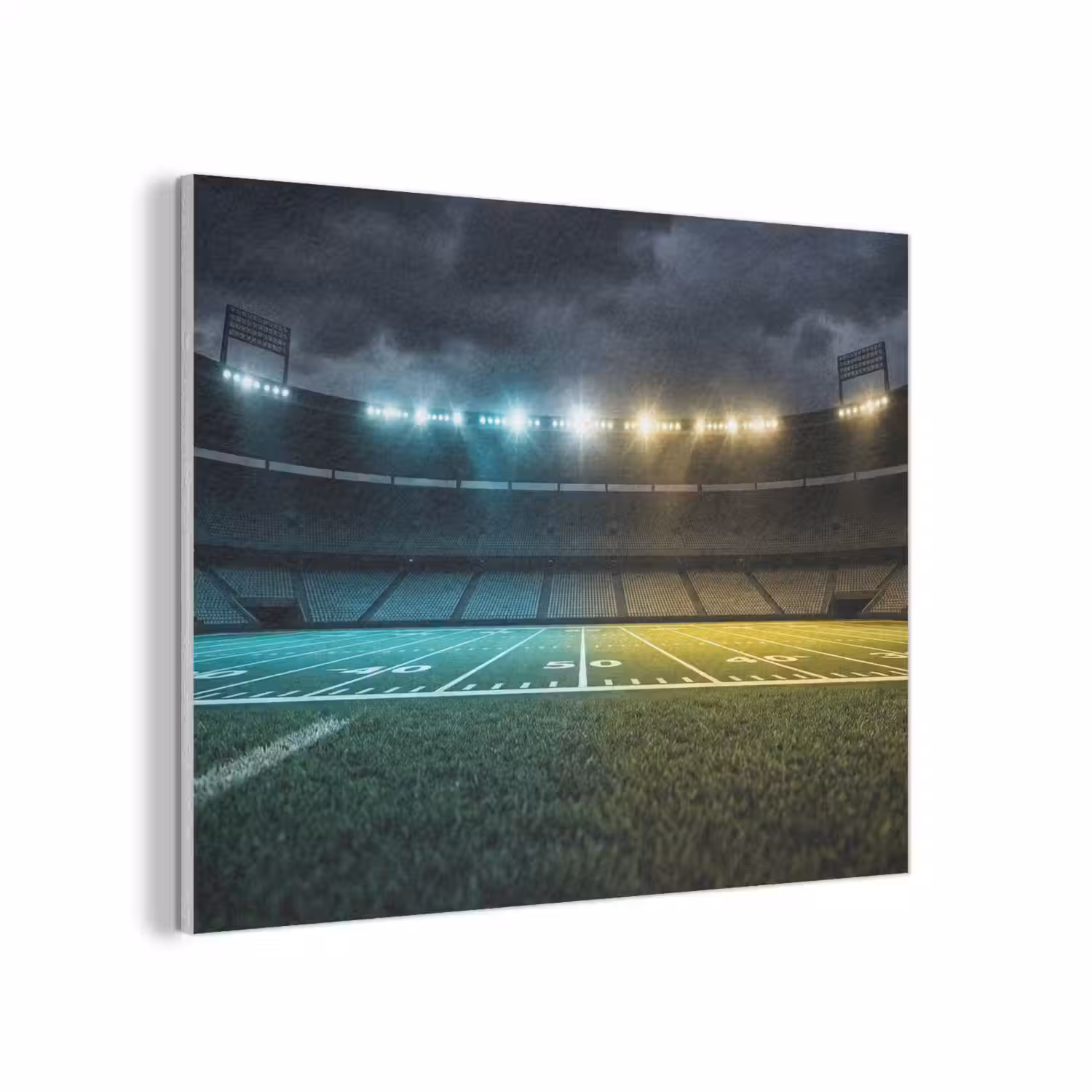 Voetbal - Stadion - Nacht - Modern PET vilt klein -3d