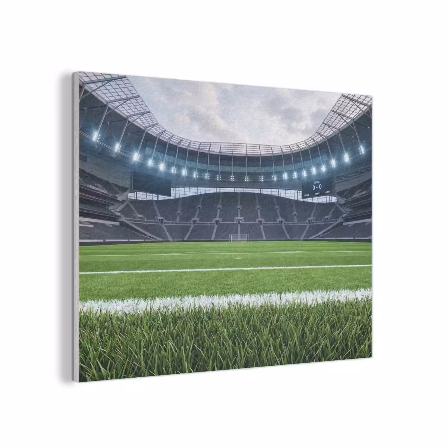 Voetbal - Stadion - Sport - Groen PET vilt klein -3d