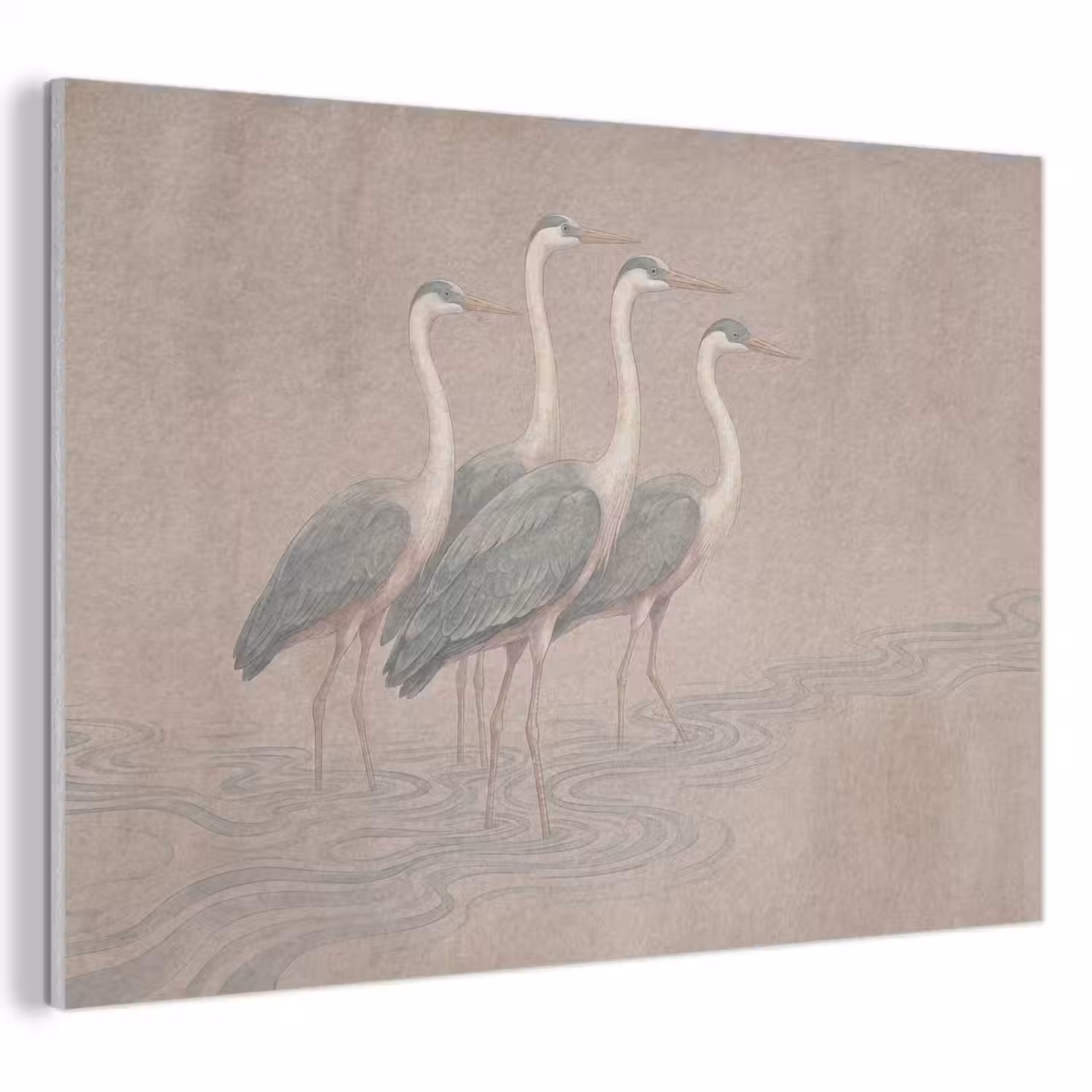Vogel - Water - Natuur - Vintage PET vilt klein -3d