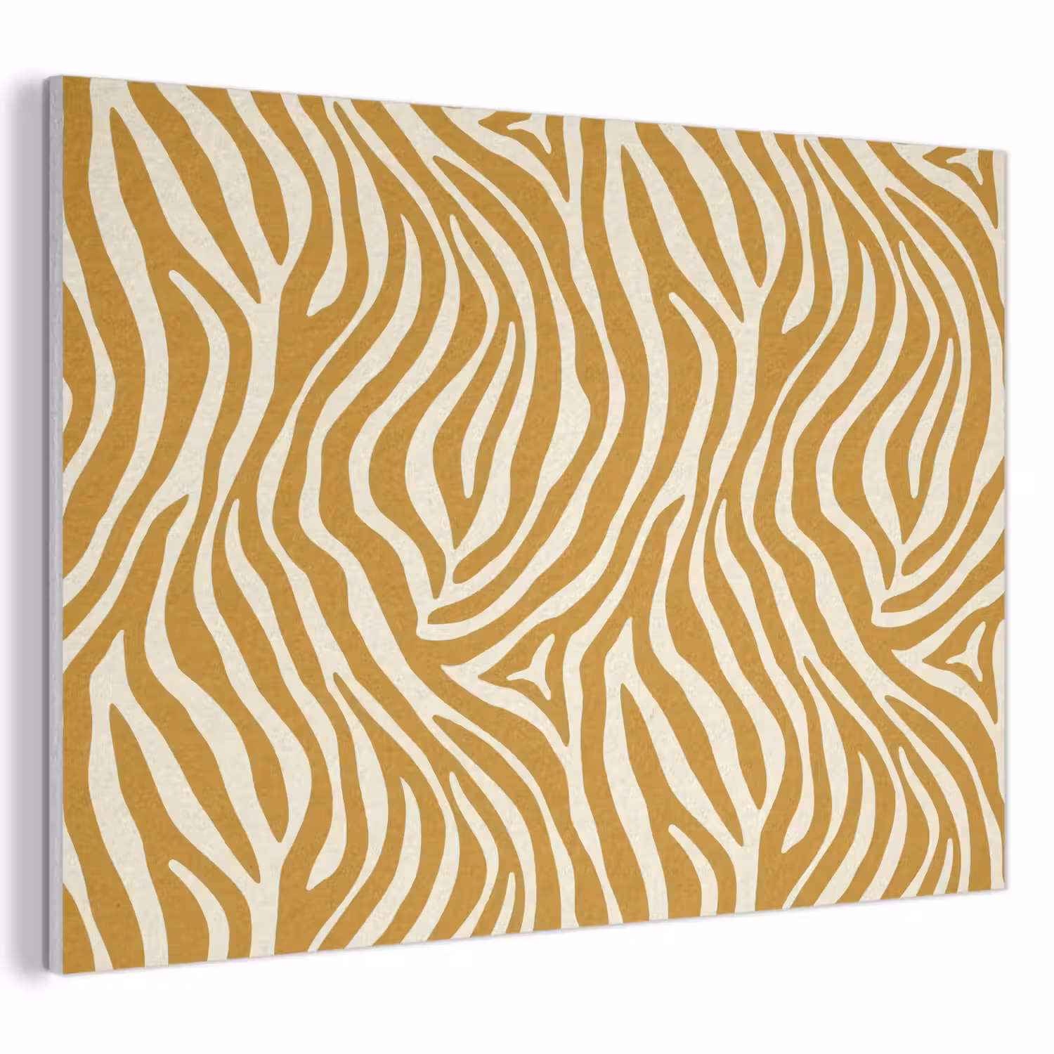 Zebra - Klassiek - Oker - Geel PET vilt klein 837 -3d