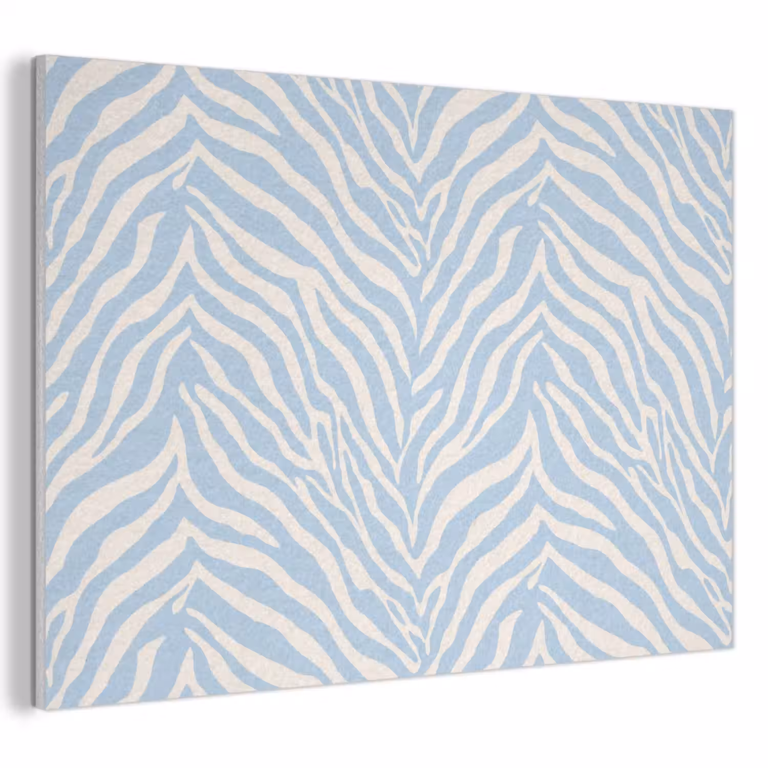 Zebra - Motief - Blauw - Wit PET vilt klein 837 -3d