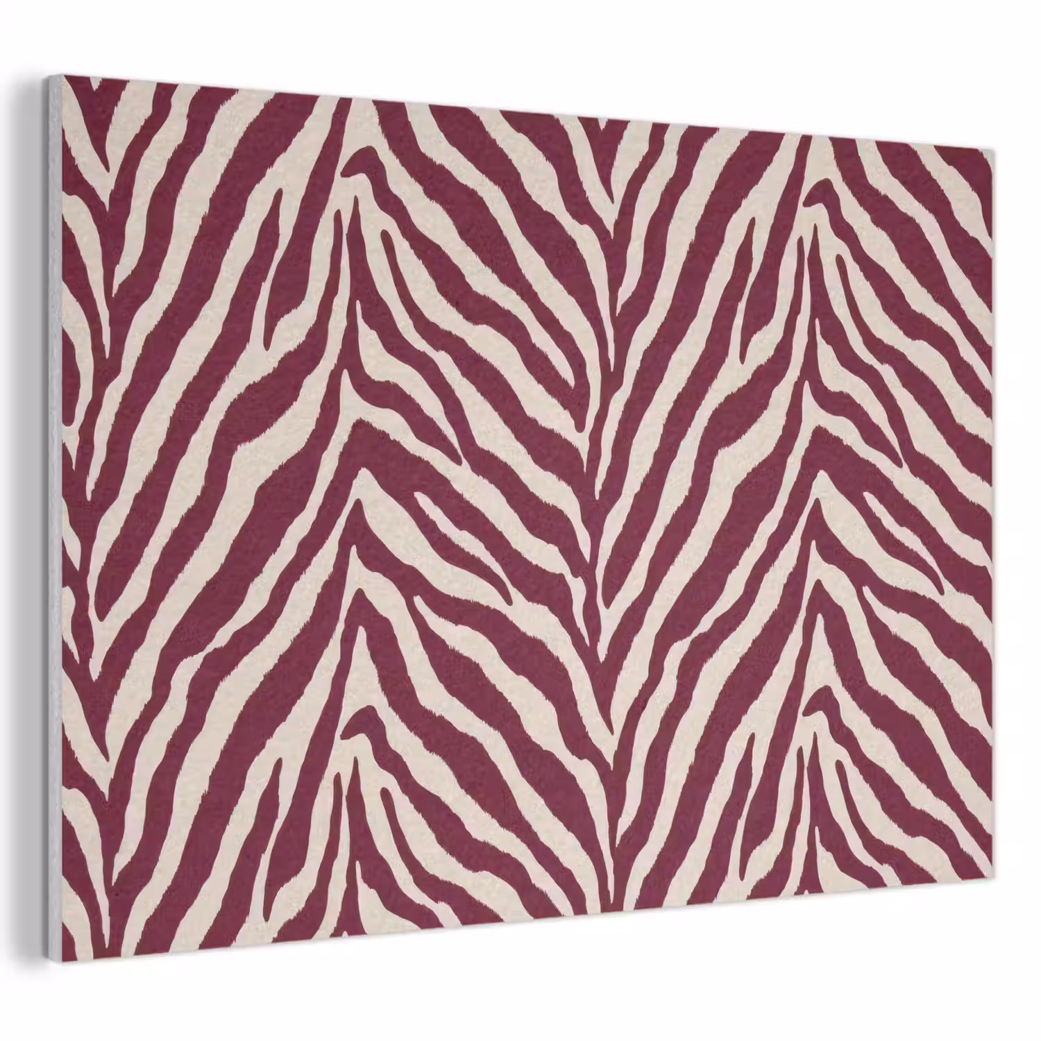 Zebra - Motief - Bordeaux - Rood PET vilt klein 837 -3d