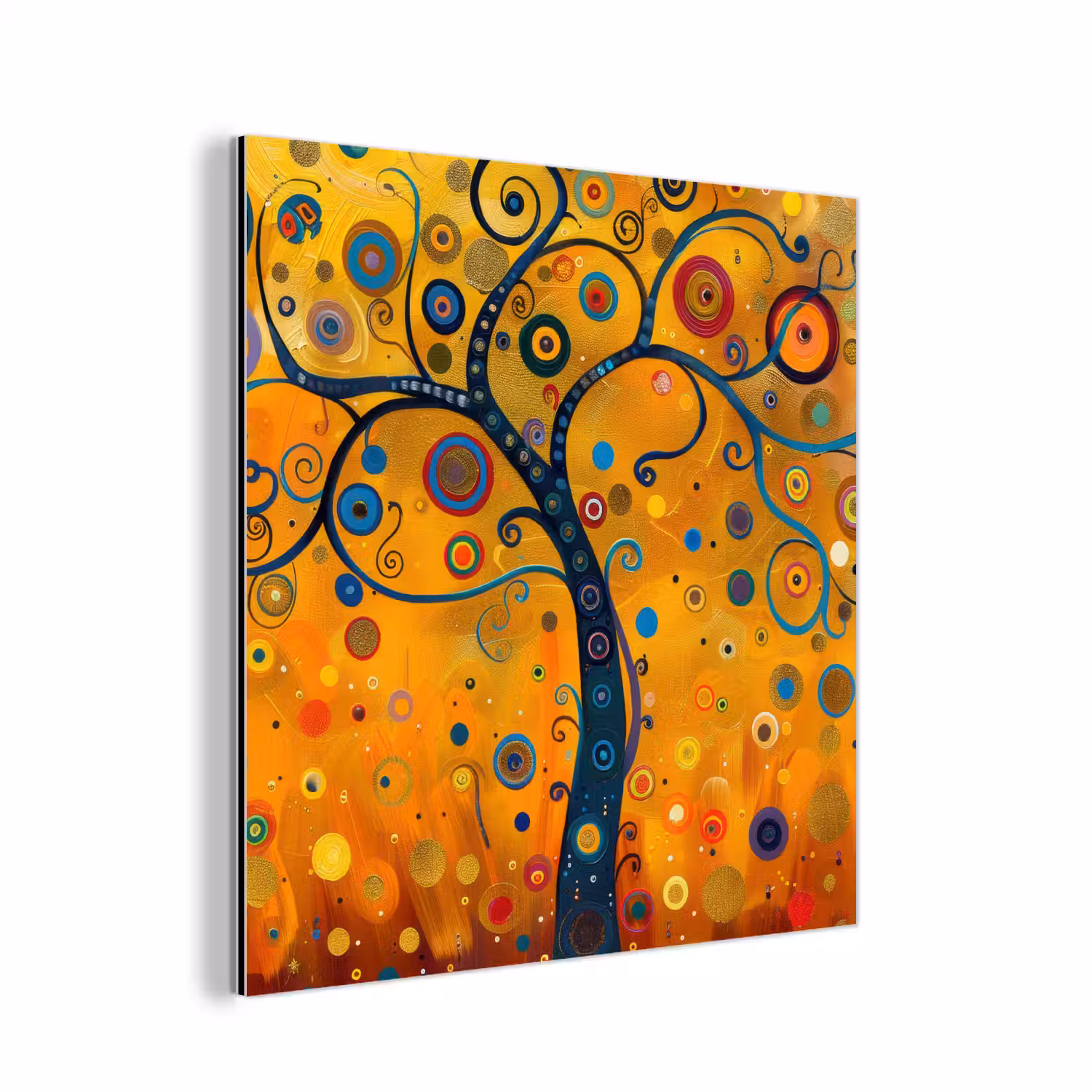 Abstract - Boom - Levensboom - Modern aluminium wit klein -3d