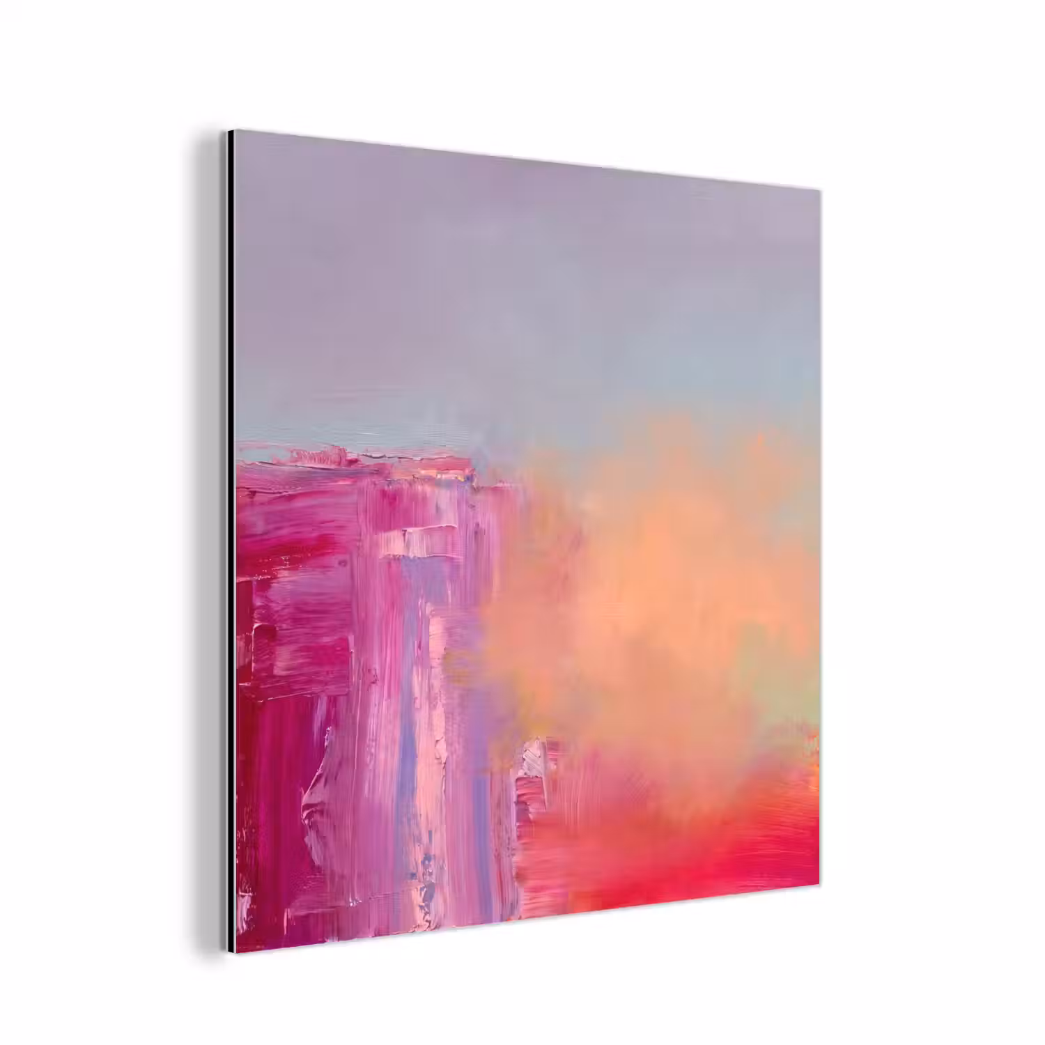 Abstract - Kleuren - Modern - Roze aluminium wit klein -3d