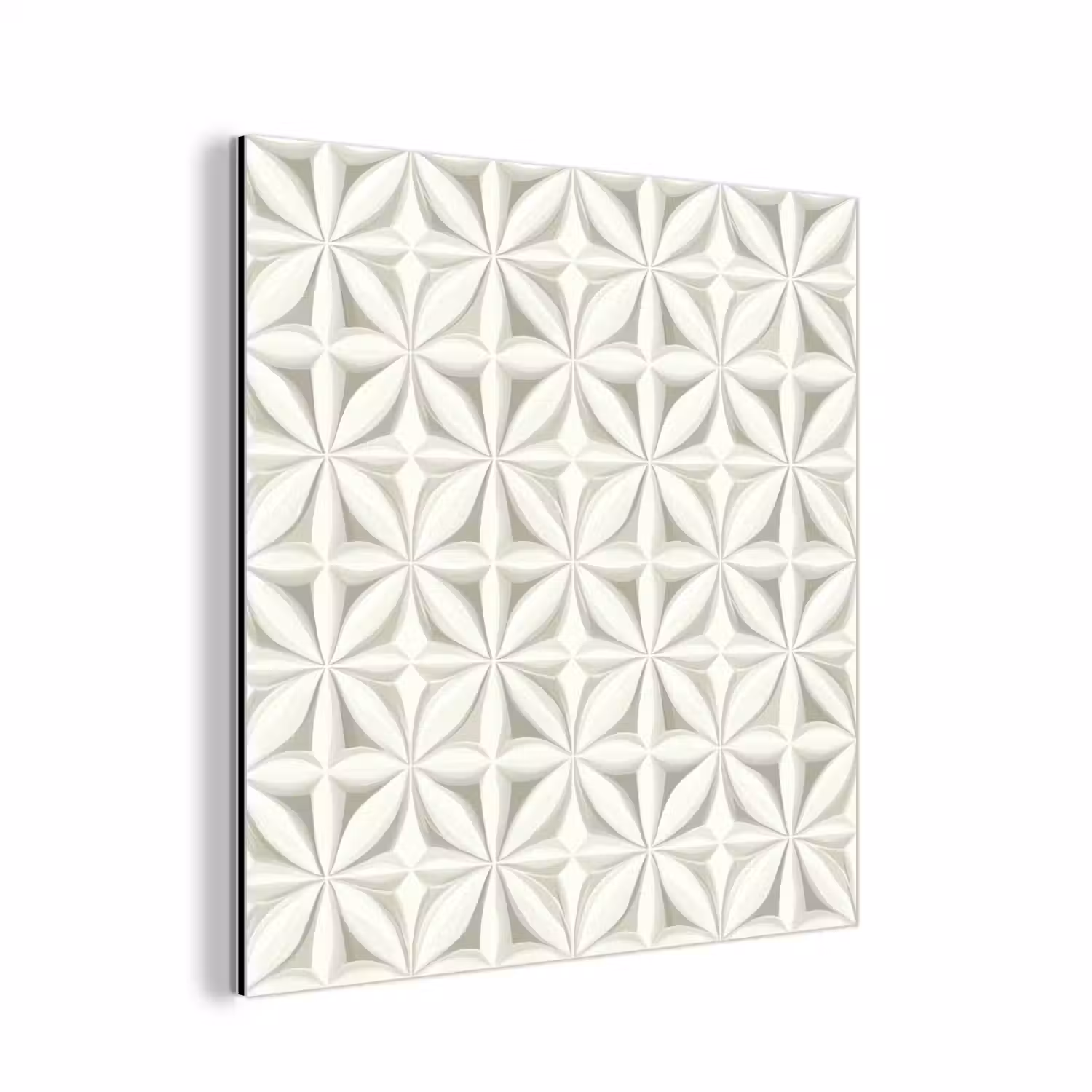 Abstract - Structuur - Grijs - Wit aluminium wit klein 46 -3d