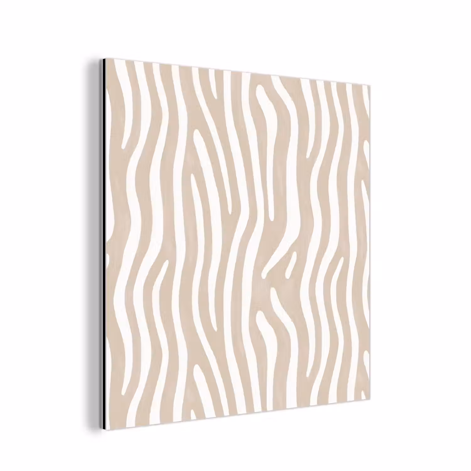 Abstract - Zebra - Beige aluminium wit klein 46 -3d