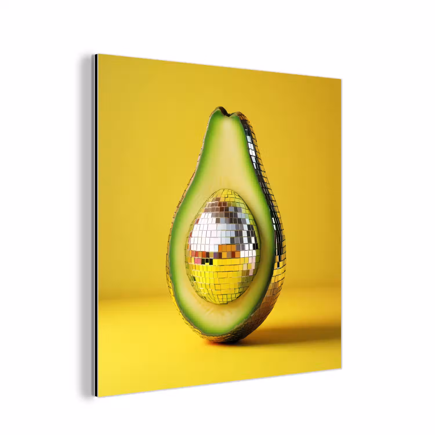 Avocado - Discobal - Geel - Glitter aluminium wit klein -3d